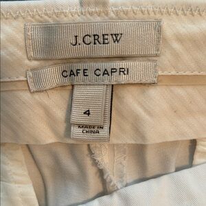 J.Crew Cafe Capri in White size 4 NWOT Summer Coastal Beach Prep Classic